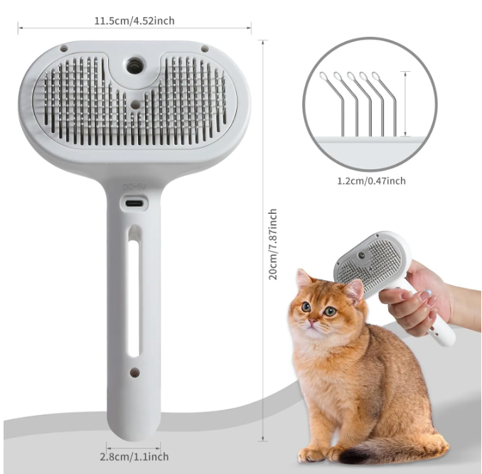 3-in-1 Steam Grooming Brush